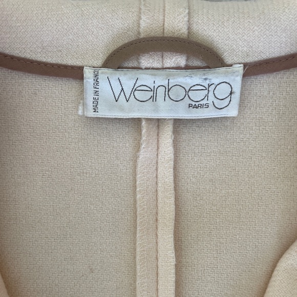 Vintage Tan Wool Blazer - Picture 4 of 5